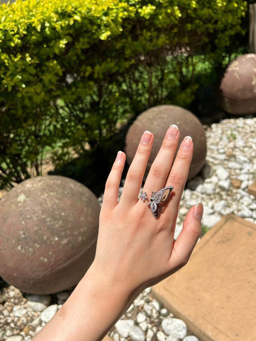 BUTTERFLY ADJUSTABLE RING