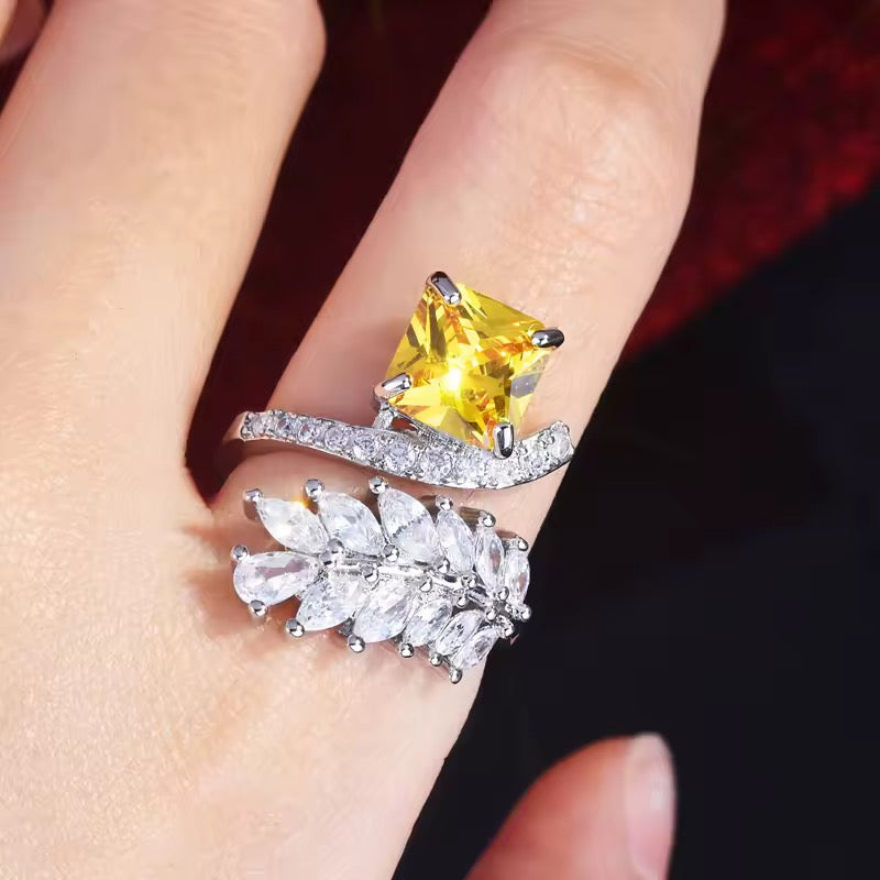 YELLOW ZIRCON RING