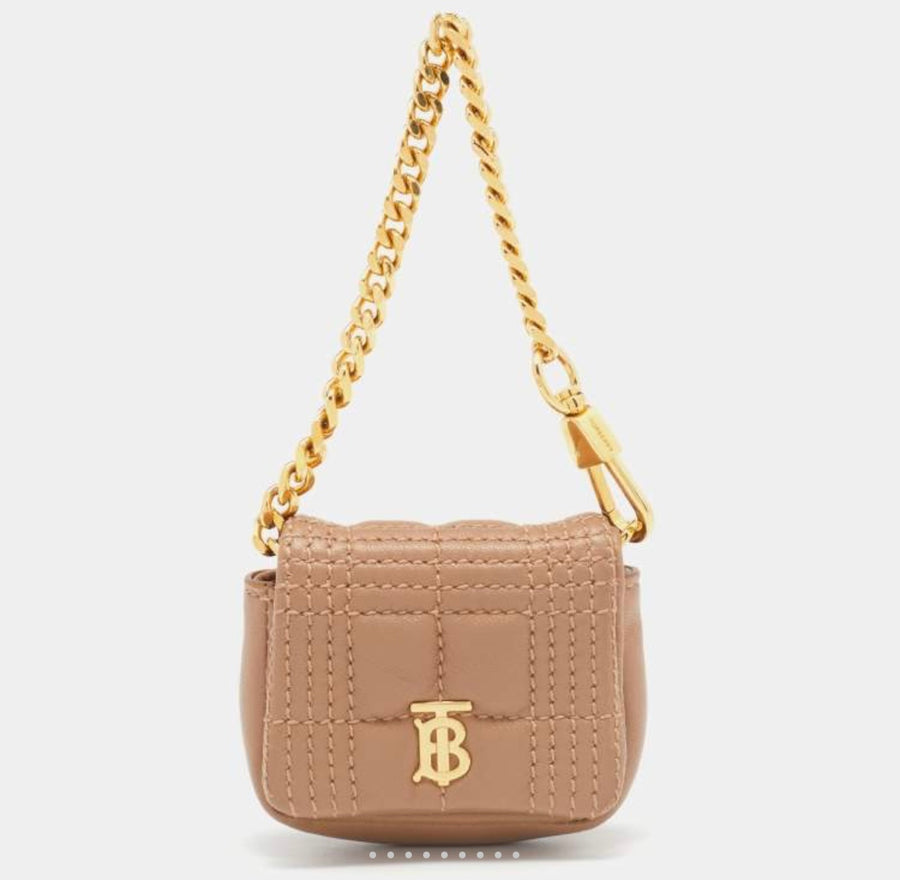 Burberry Beige Quilted Leather AirPods Pro Case