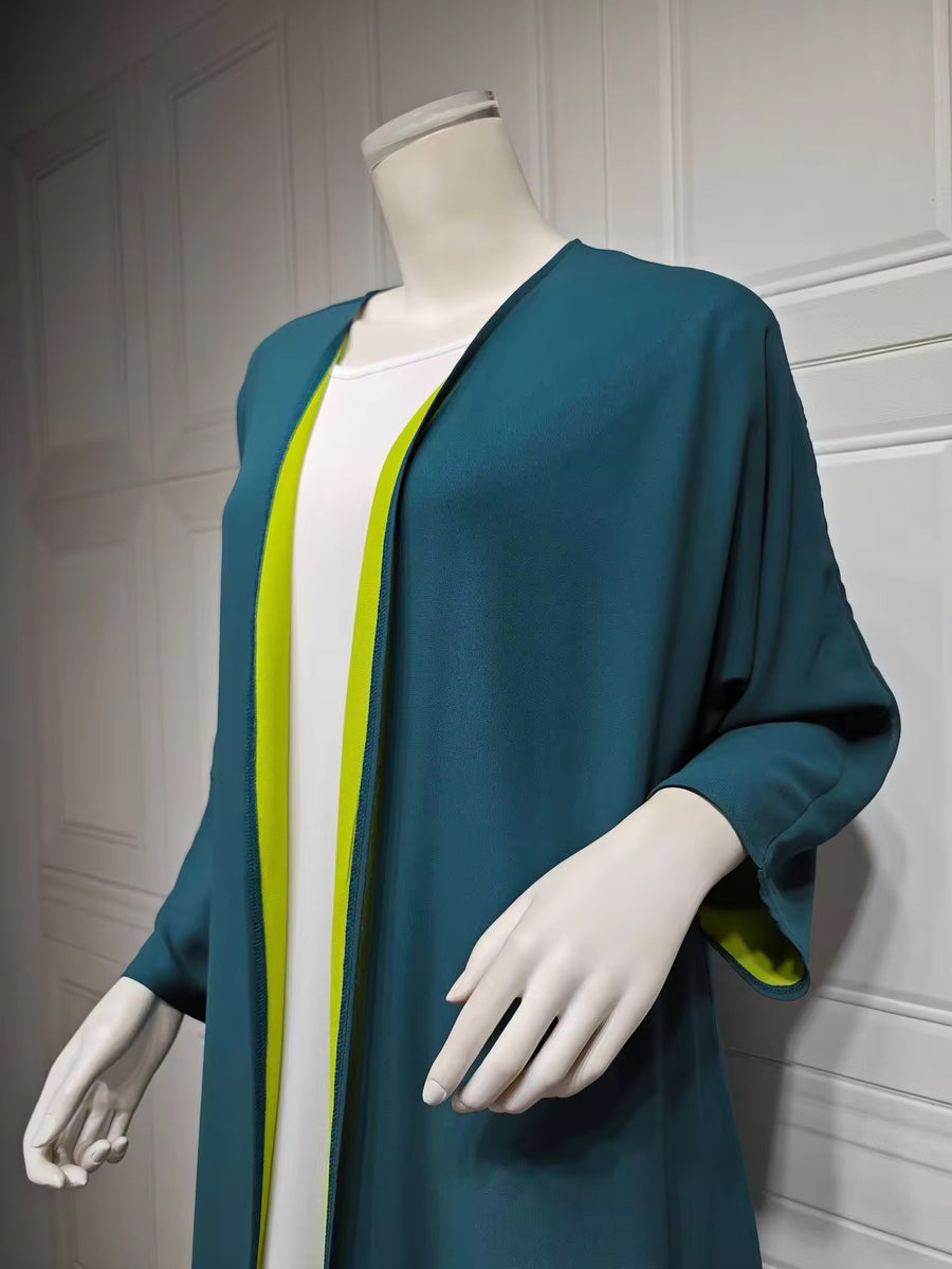 SAMPLE 186 EMERALD / GREEN ABAYA