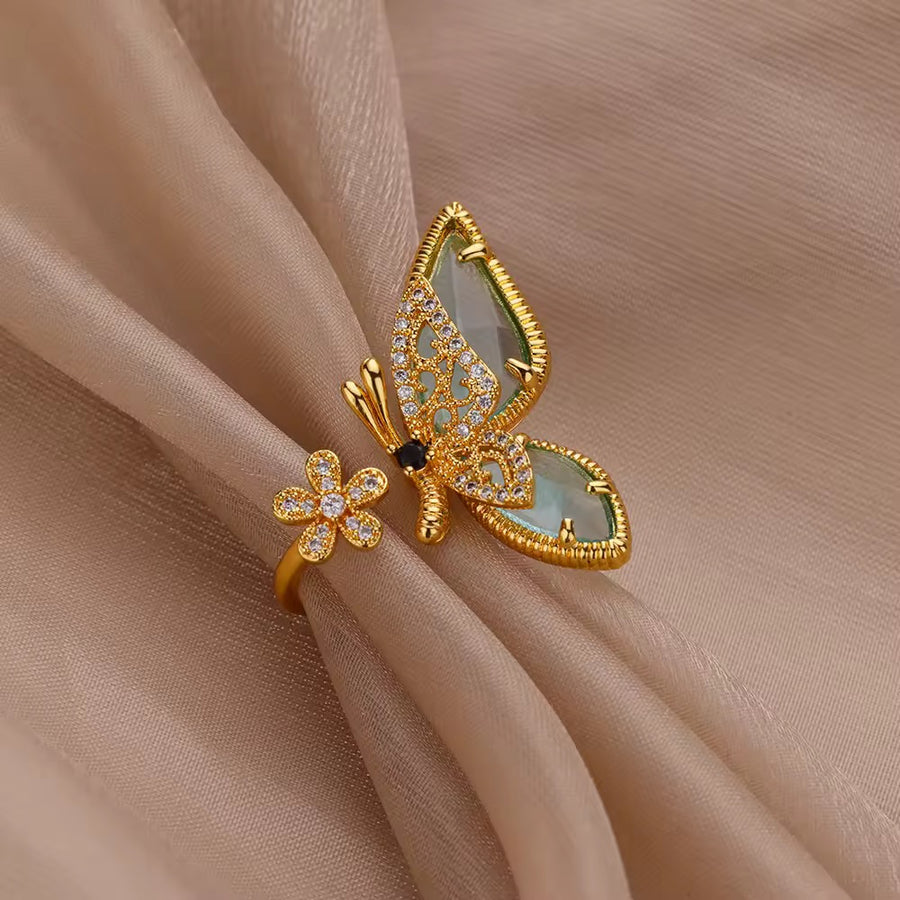 BUTTERFLY ADJUSTABLE RING