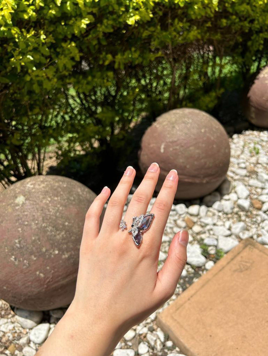 BUTTERFLY ADJUSTABLE RING