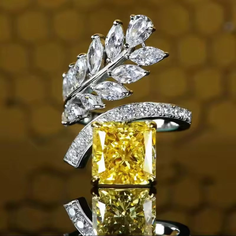 YELLOW ZIRCON RING