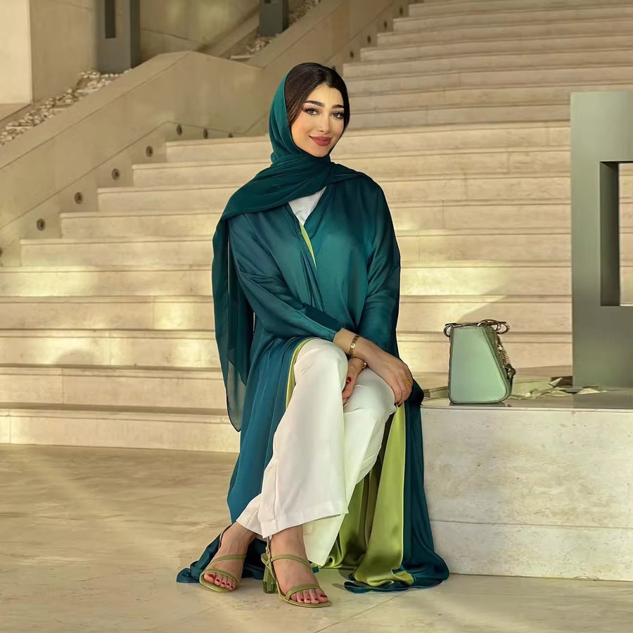 SAMPLE 186 EMERALD / GREEN ABAYA