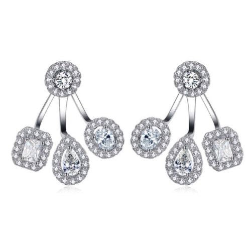 POPPY TRI STUD EARRINGS