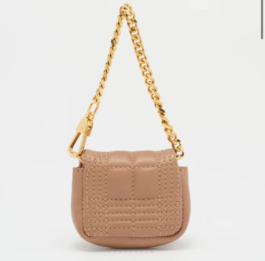 Burberry Beige Quilted Leather AirPods Pro Case