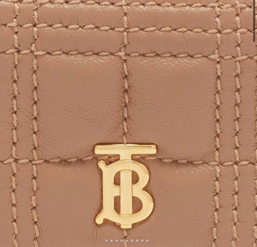 Burberry Beige Quilted Leather AirPods Pro Case