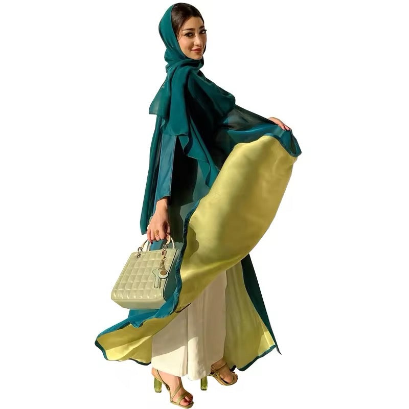 SAMPLE 186 EMERALD / GREEN ABAYA