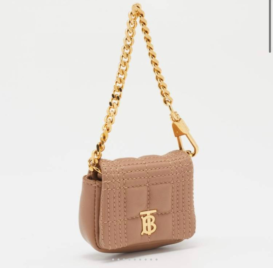 Burberry Beige Quilted Leather AirPods Pro Case