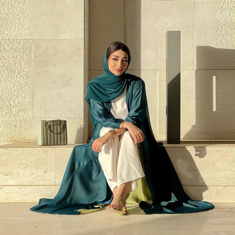 SAMPLE 186 EMERALD / GREEN ABAYA