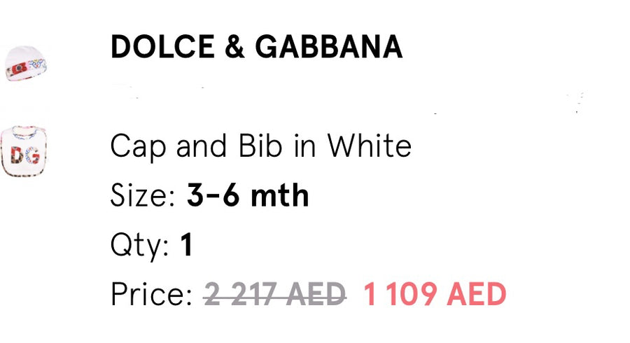 Dolce & Gabbana Kids DG tile-print Cap & Bib Set