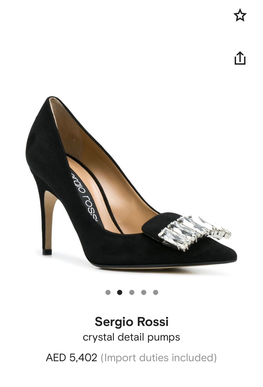 Sergio Rossi Beige Satin Crystal Embellished Pumps Size 37