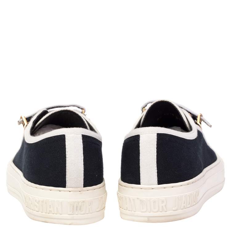 DIOR CANVAS LOW TOP SNEAKER SIZE 37
